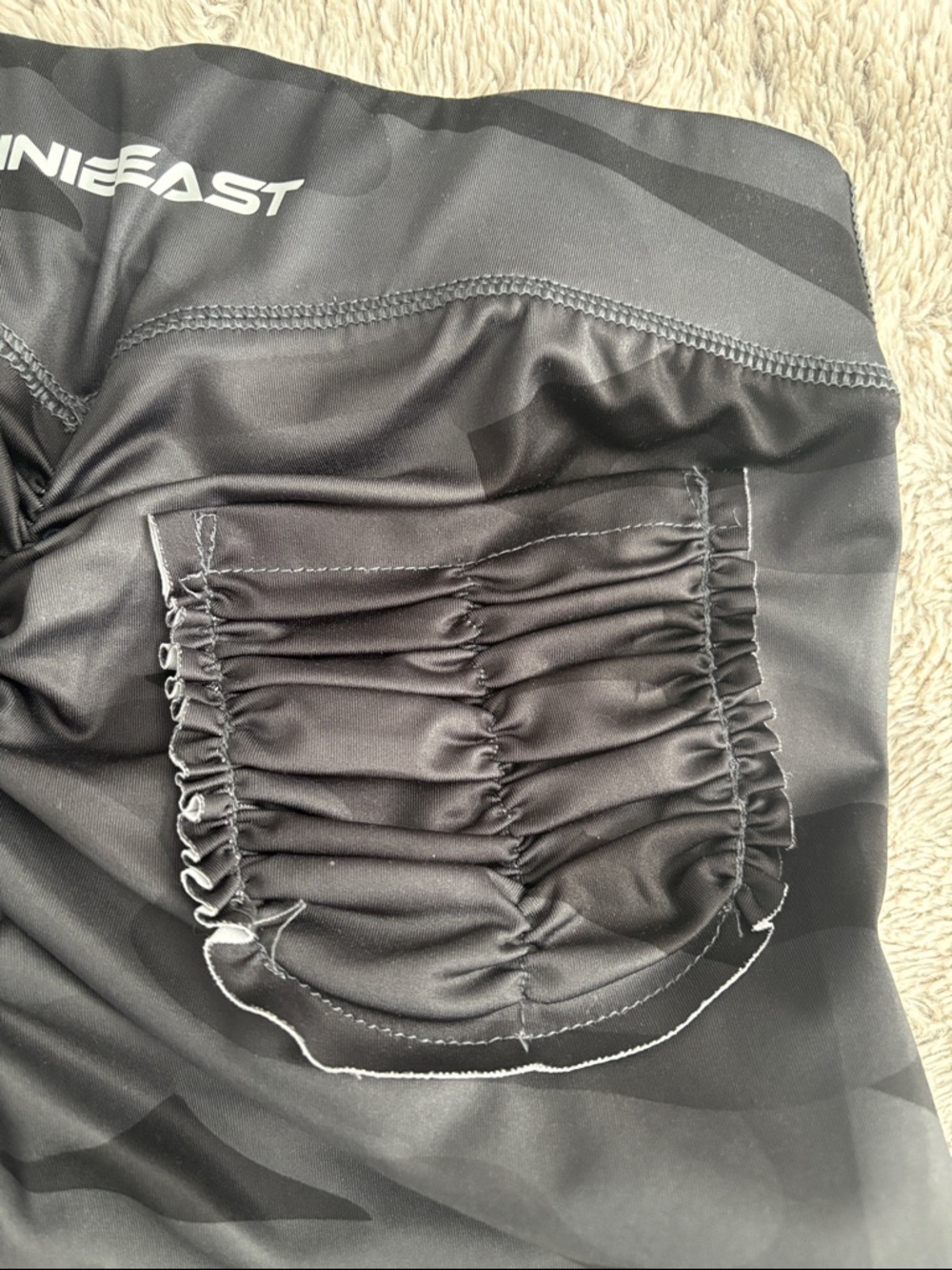 M3 Women's Black Camo Bike Shorts - High-Performance Activewear - Picture 4 of 6
